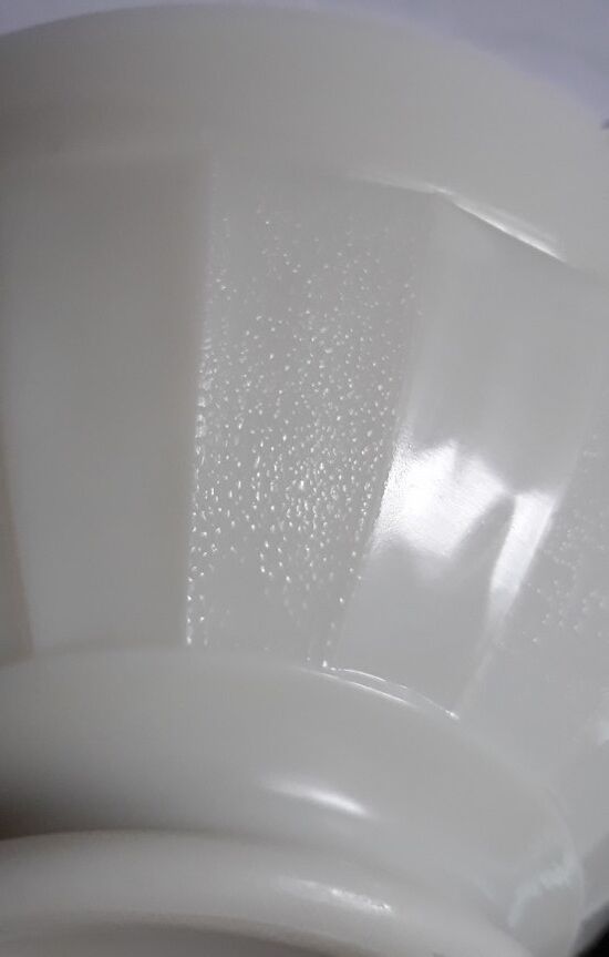 White opaline bowl, 70s