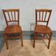 pair of bistro chairs