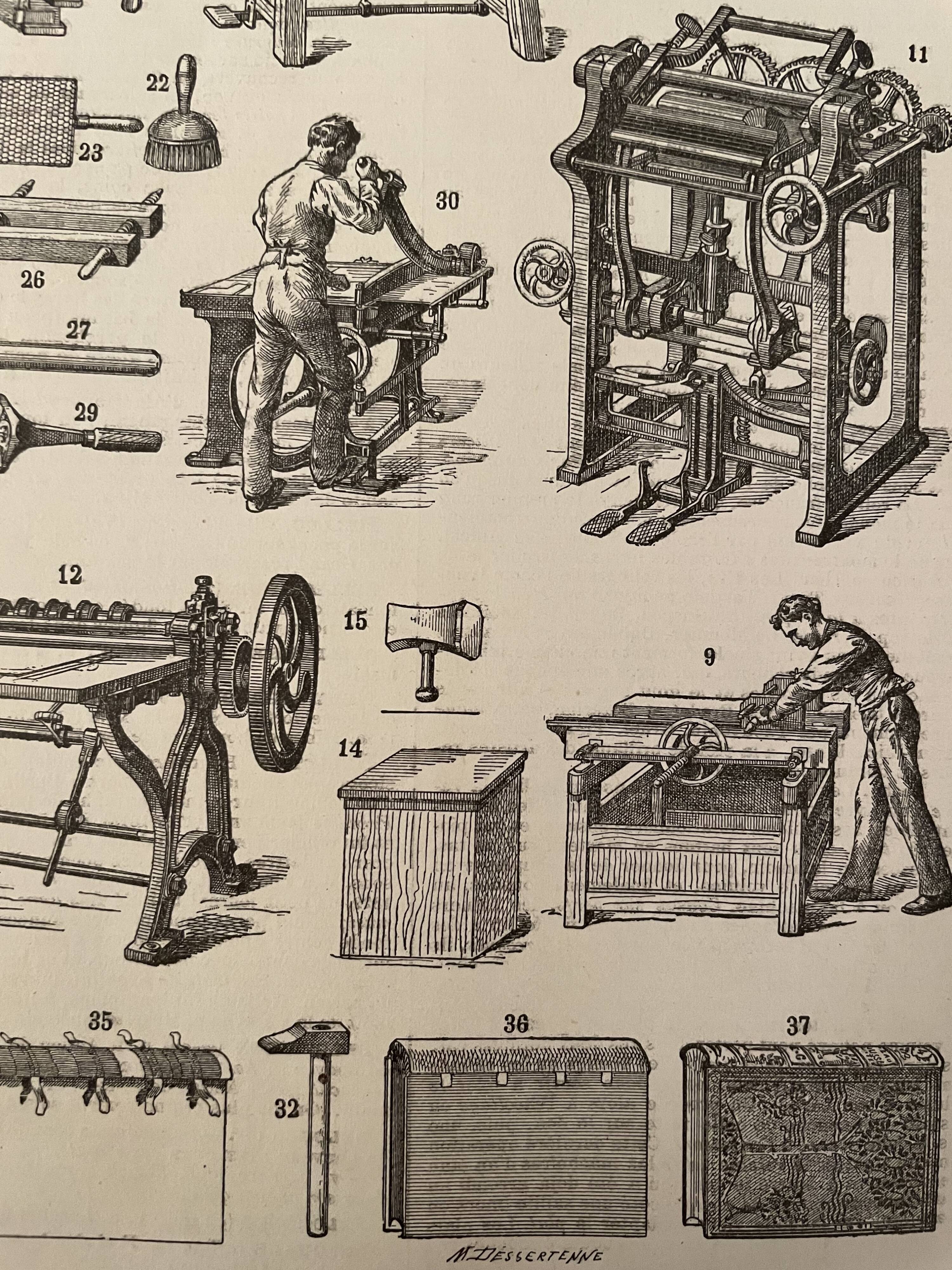 Lithograph engraving on the binding of 1897