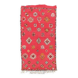 Tapis berbere boucherouite rouge