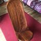 Fauteuil à palabre en bois d'irokonon sculpté