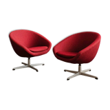 Vintage German Swivel Chairs, Set of 2