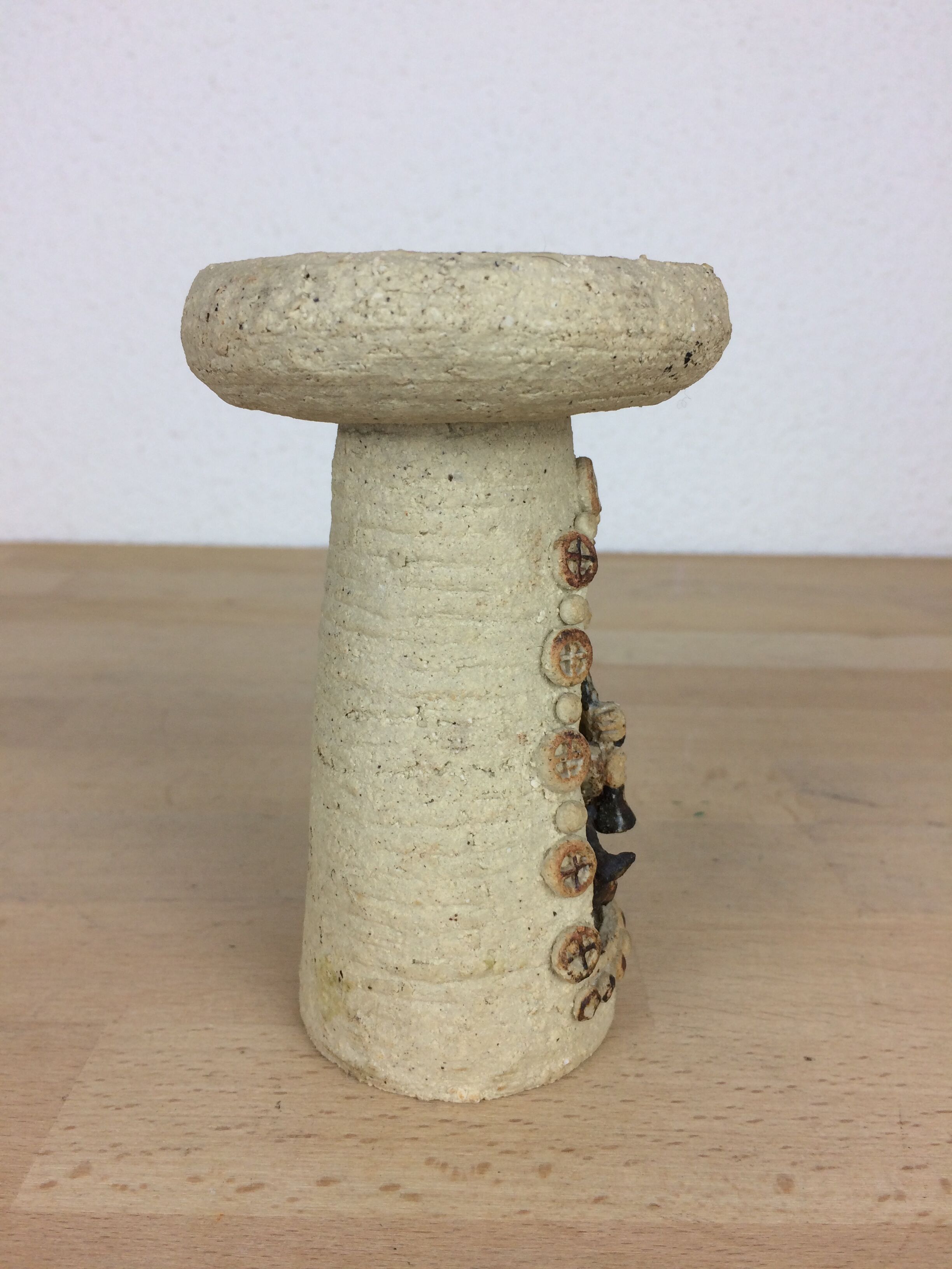 Ceramic candle holder 50 shepherd character and his dog