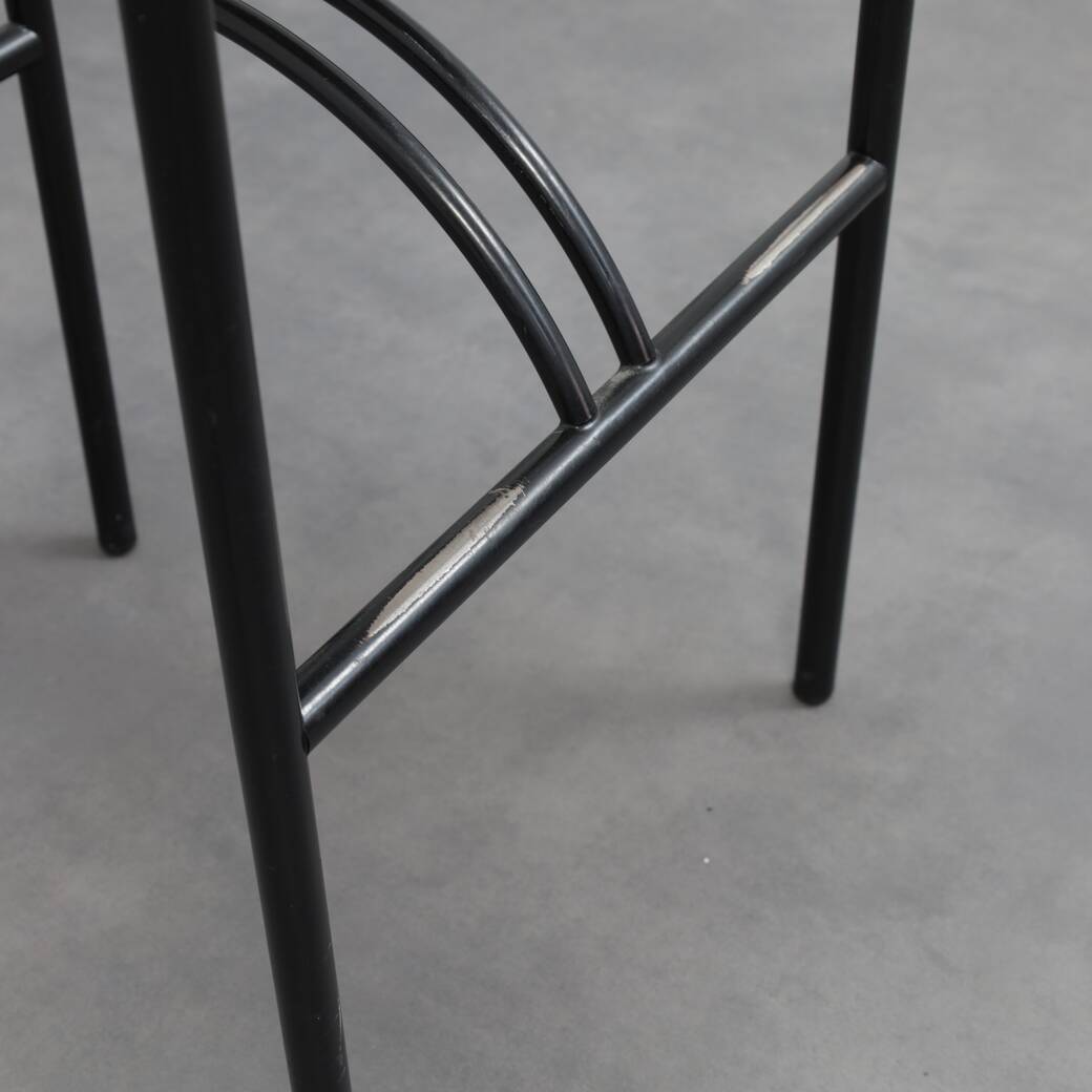 Set of 4 postmodern barstools, 1980s