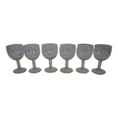 6 old balloon glasses – Bistrot style – XXth century