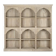 Wood shelf 204x38x196 natural