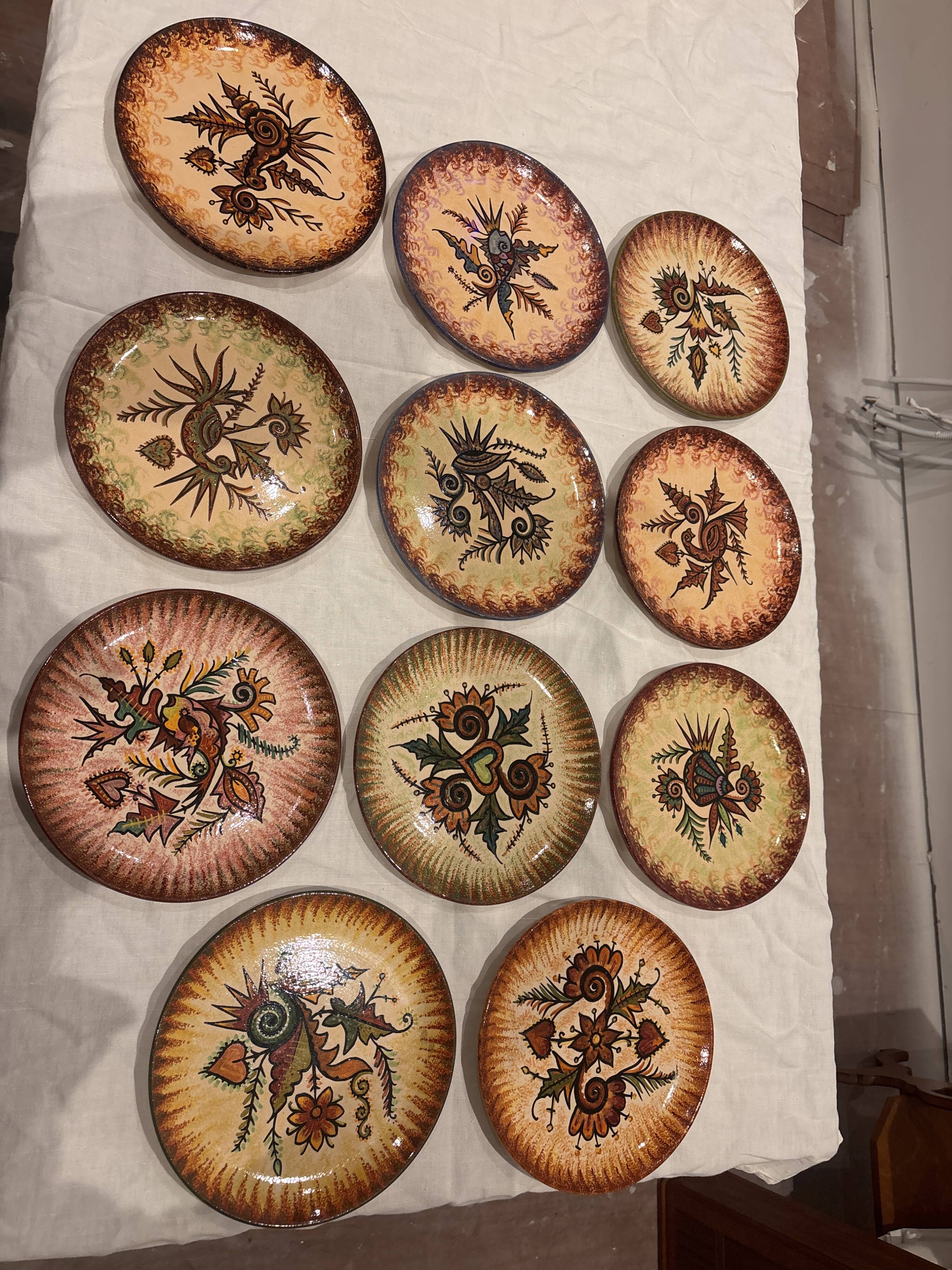 Paul Fouillen dinner service in Quimper, 26 pieces