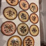 Paul Fouillen dinner service in Quimper, 26 pieces