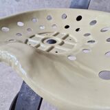 Unique set of 4 metal tractor seat chairs, 1990