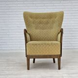 1960s, Danish armchair by Slagelse Møbelværk, model 157, velour.
