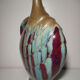 Vase soliflore in glazed ceramic earthenware vintage contemporary art 20th century