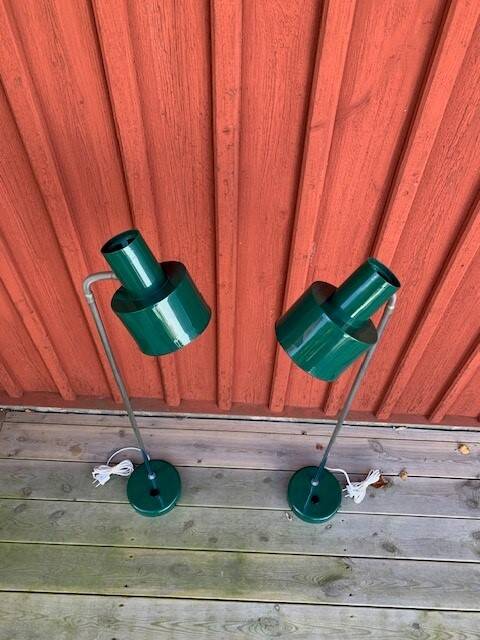 Paire de lampadaires / projecteurs - suède années 60/70