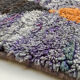 Moroccan Berber carpet boujaad purple with colorful patterns 325x200cm
