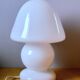 Lampe champignon en opaline de Murano, 1970