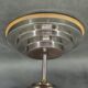 Czech Art Deco Opaline Glass Flush Mount Ceiling Light 1930s
