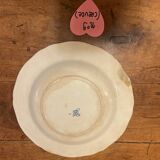 Set of 9 plates (hollow and flat) GIEN - Rooster and peonies - Late nineteenth / early twentieth century