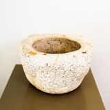 Vase in white porous stone, Italy early 1900s