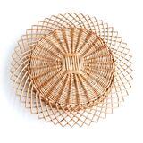 Wicker sun dish, 70s