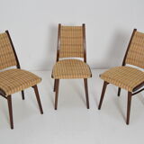 Mid-century set of Three Chairs by Ton,1960‘s.