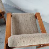 Pair of Bonanza armchairs by Esko Pajamies for Asko, Finland 1970s