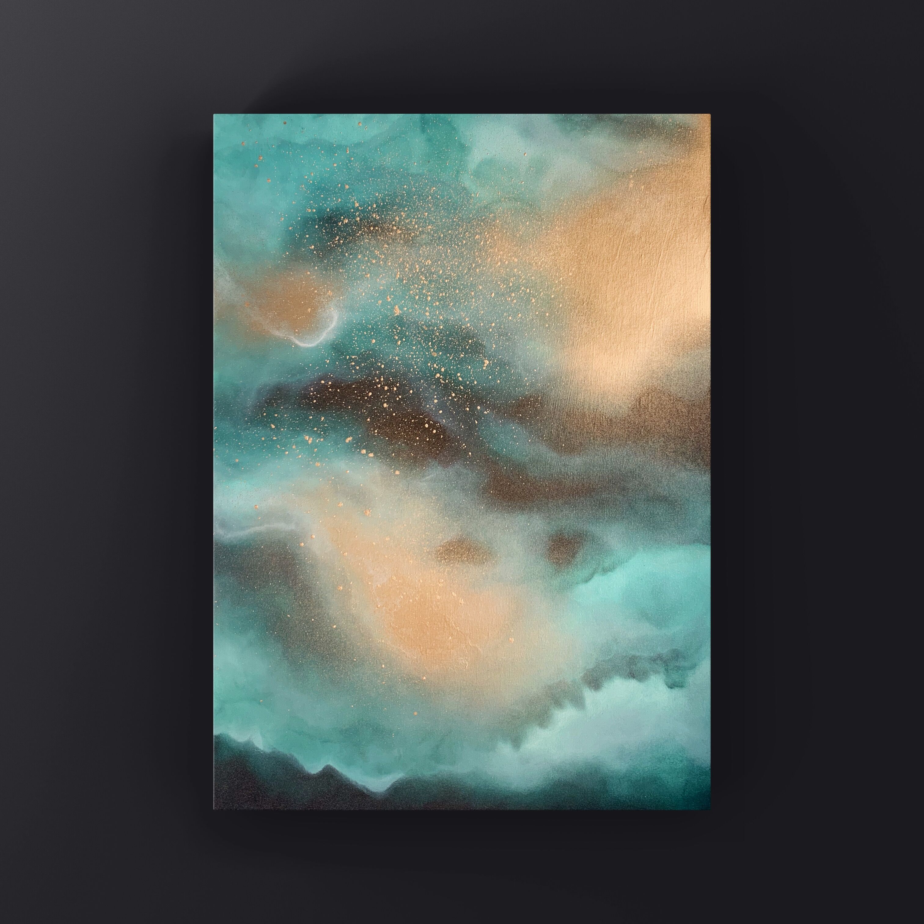 Together In Electric Dreams - Abstract art canvas