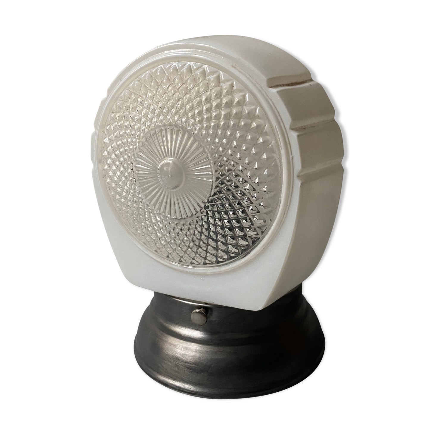 Old vintage glass wall sconce