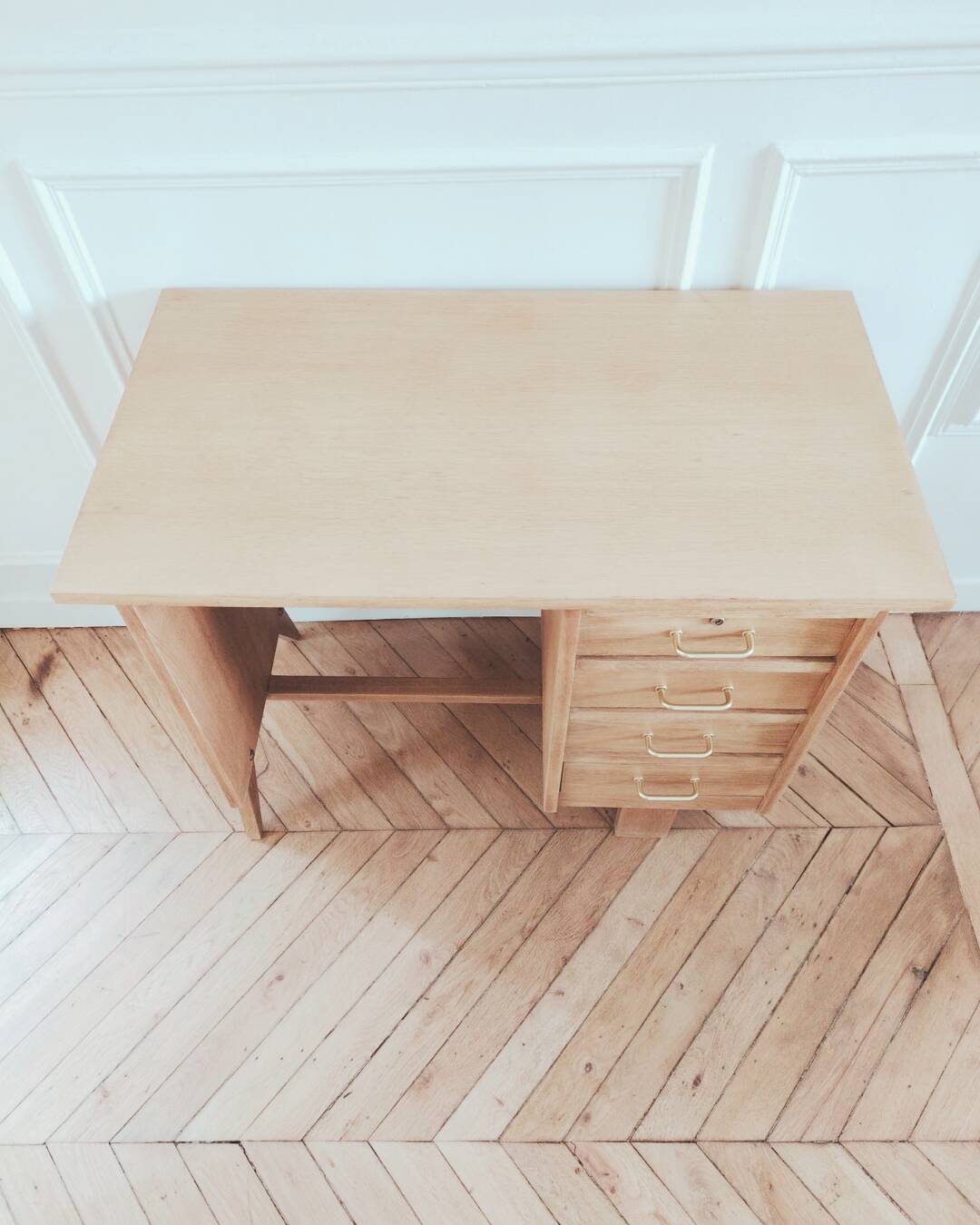 Renovated vintage Scandinavian desk, 1950s-60s.