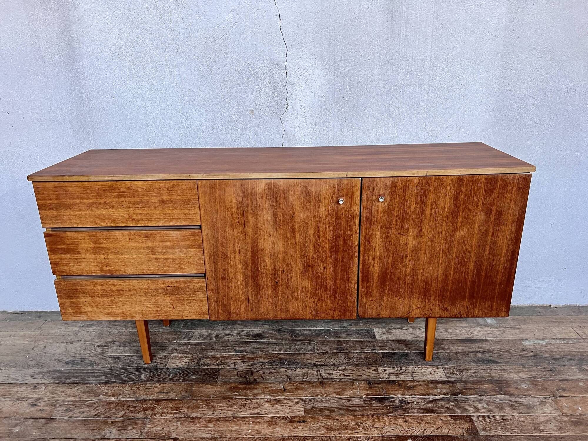 VINTAGE ENFILADE BAHUT TV STAND HIFI LEGRAND SCANDINAVE 1950