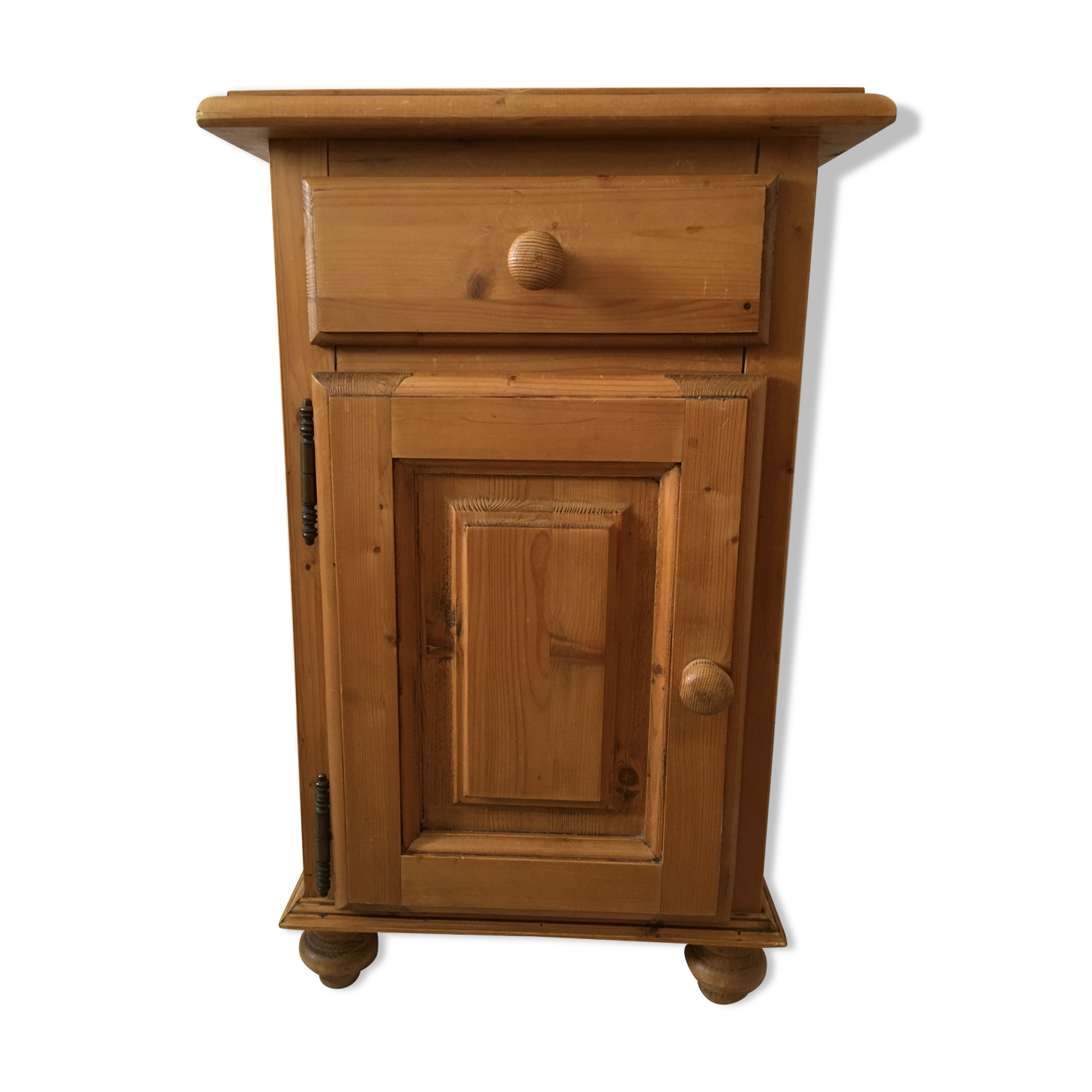 Solid English pine bedside