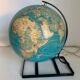 Vintage globe 1971 terrestrial Taride glass - 29 cm