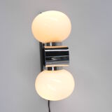 Space age wall lamp with 2 glass balls