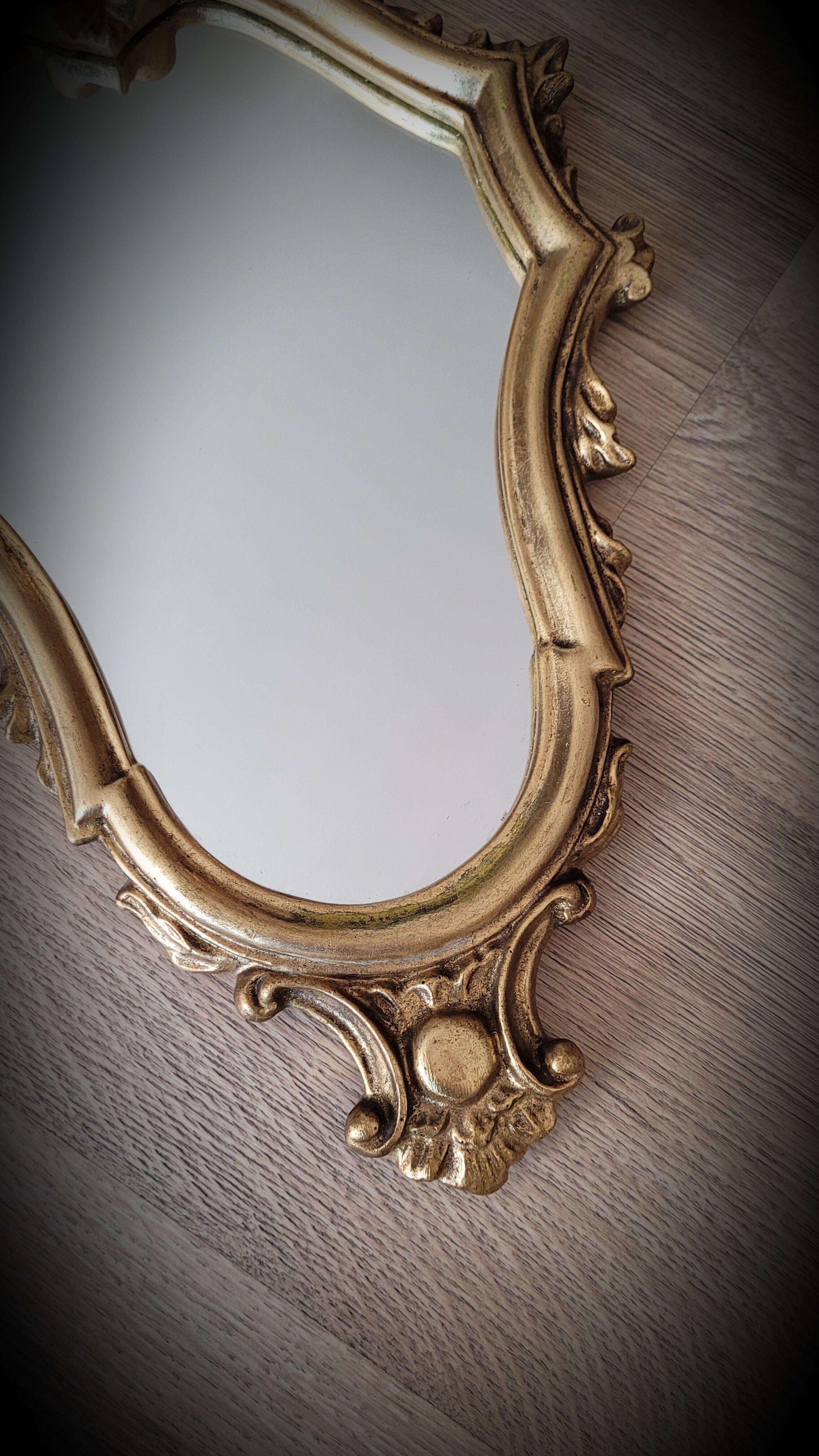 Golden lily mirror 46x27