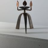 Bougeoir vintage artisanal unique des années 50.