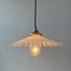 Vintage opaline lace pendant light, 25.5 cm