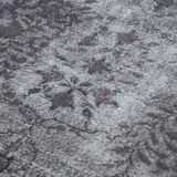 Hand-Knotted Hi-Low Pile Oriental 1970s 204 cm x 320 cm Grey Rug