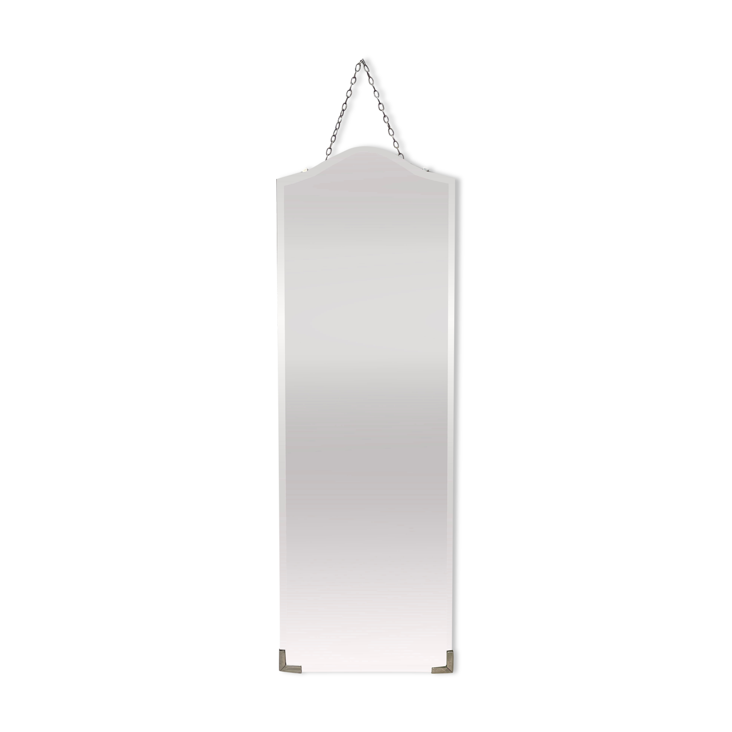 Vintage wall mirror with bevelled glass
