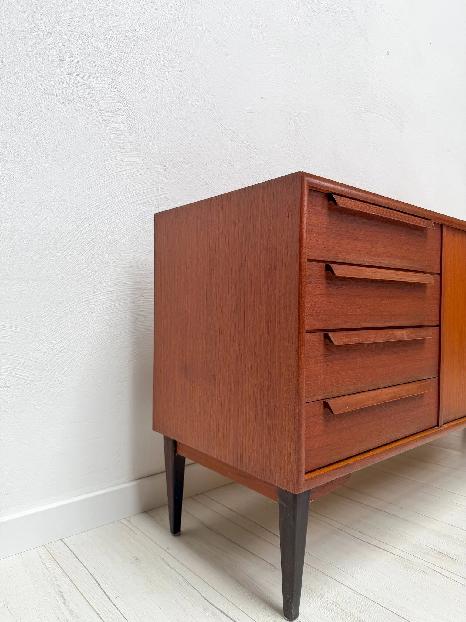 1960s vintage mid-century German teak sideboard by WK Möbel