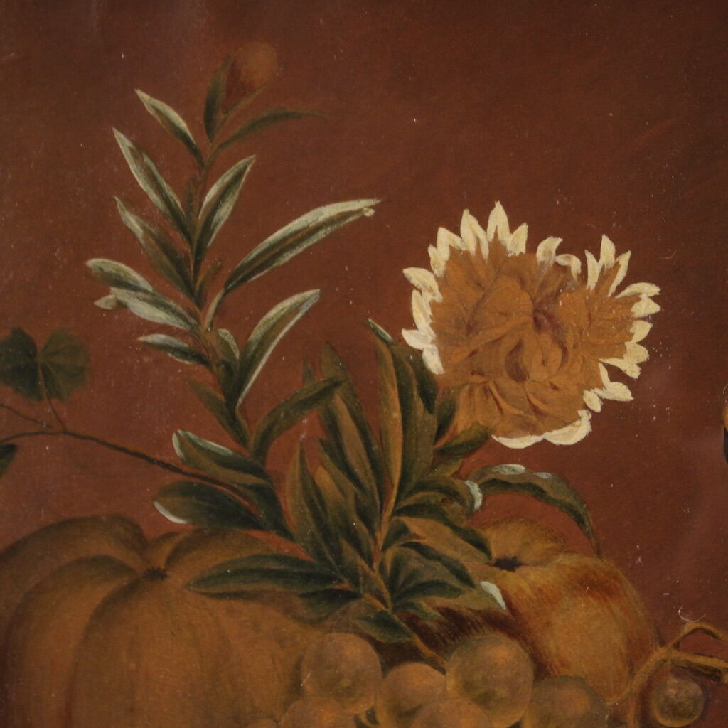 Still life on paper signed and dated 1839