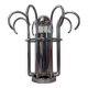 Modernist Space Age lamp in chrome metal from the 60s/70s