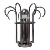 Modernist Space Age lamp in chrome metal from the 60s/70s