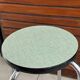 Green formica stool