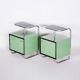 Bauhaus Side Tables in Chrome and Glass by Vichr a Spol., Czech, 1930s, Set of 2