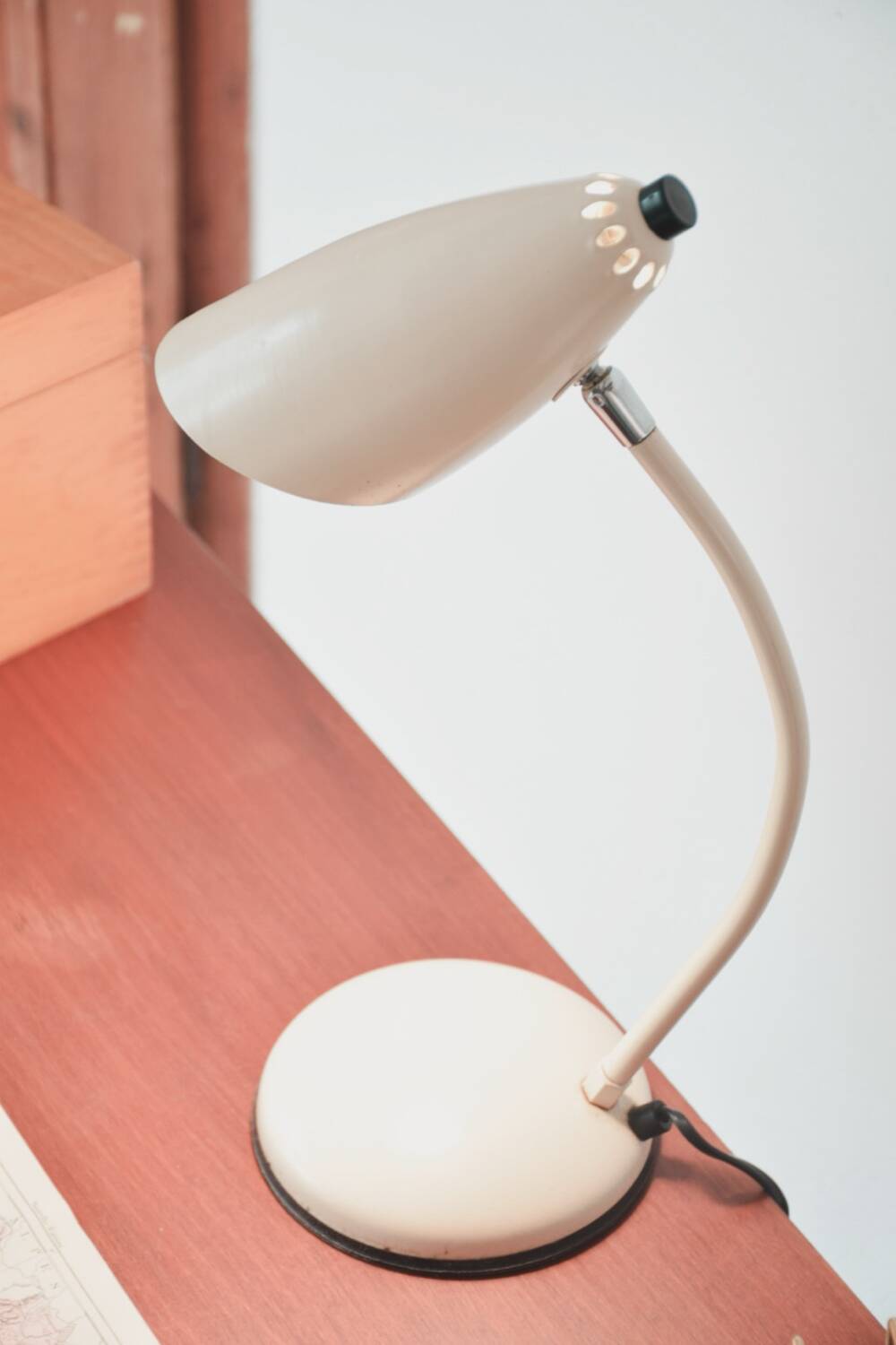 Lampe de bureau Space Age beige