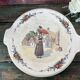 Round cake dish with handle Sarreguemines Obernai