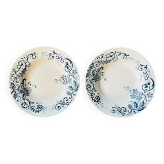 Lot de 2 assiettes creuses terre de fer HB & Cie