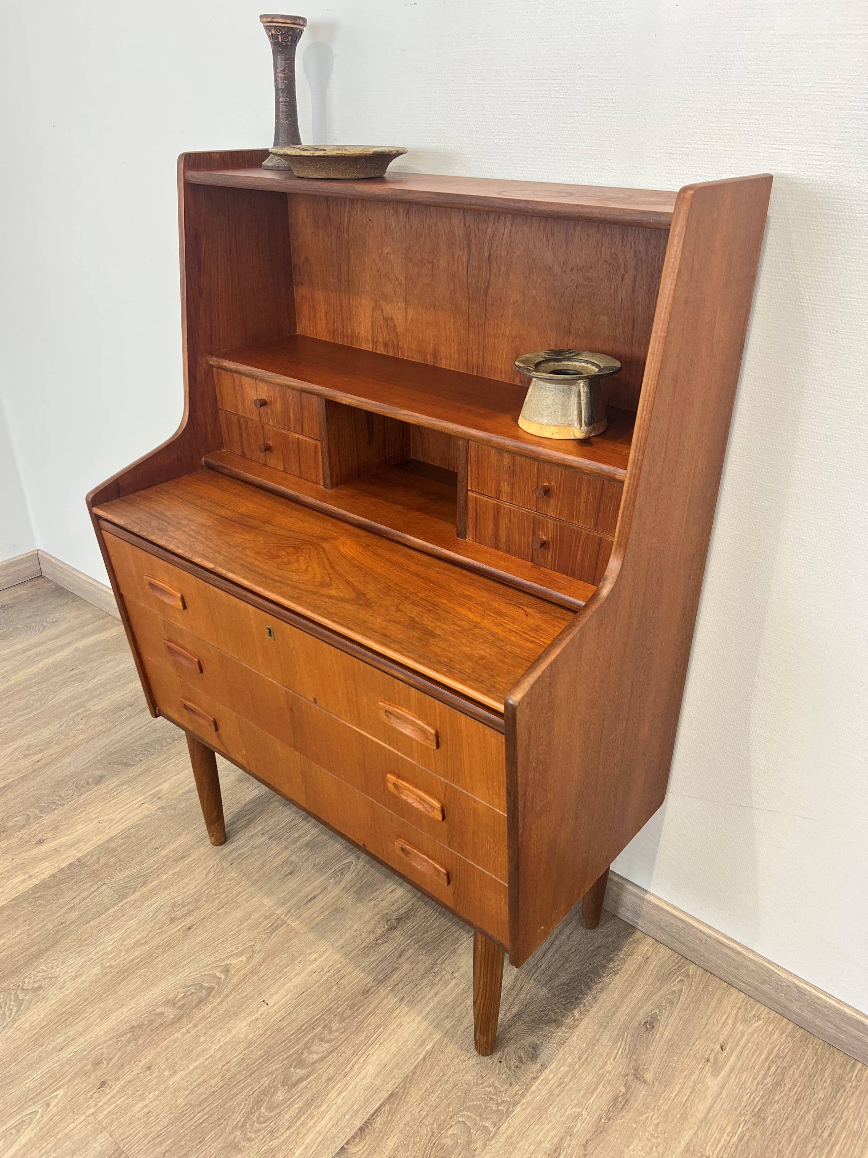 Danish teak secretary from the 60s