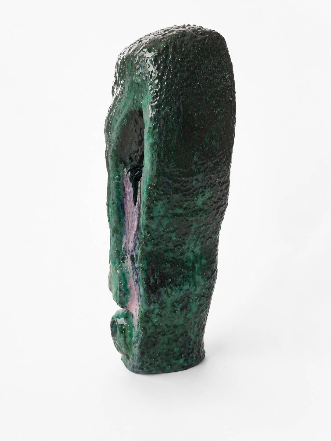 Brutalist Ceramic Mask Sculpture Postmodern Art Ceramic Head 30cm