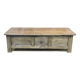 Table basse en châtaignier du XIXème à 3 tiroirs