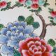 Yellow porcelain plate with saturated and vivid colors. Handmade in Japan