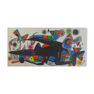 Juan Miro, Miro sculptor, Denmark, 1975. Original lithograph